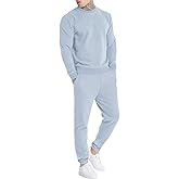 Uni Clau Men's Casual Tracksuit Athletic Sweatsuits Long Sleeve 2 Piece Outfit Running Jogging Sport Suit Sets