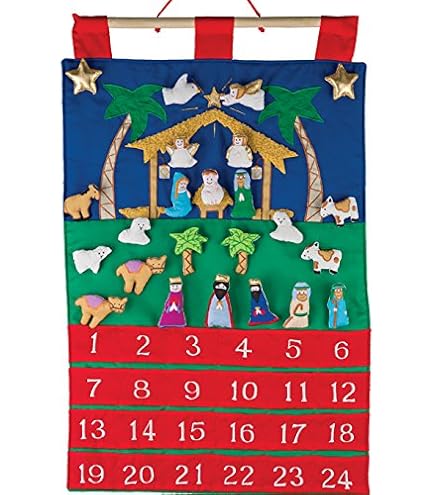 Amazon.com: Santa's Workshop Fabric Advent Calendar