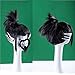 Man's Short Black and White Special Shape Wig for Game (include beard)