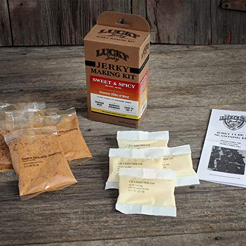 Jerky Seasoning and Cure Kit by Lucky Beef Jerky Jerky Variety Pack