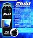 Fluid Insulated Stainless Steel Water Bottle Sports (Obsidian) - 40 Oz, Wide Mouth, BPA Free, Stainless Lid, Flip-top Lid, and Straw Lid Included