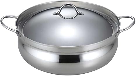 Amazon Co Jp 下村企販 卓上鍋 両手鍋 3層鋼 土鍋風なべ 26cm 日本製 ステンレス ガス火 Ih対応 軽量 燕三条 ホーム キッチン