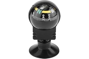 Dash Mount Compass,Direction Pointing Guide Ball Perfect for Finding Direction, Universal Dashboard Dash Stand Compass for Mo