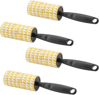 IKEA BASTIS Lint Rollers 4 Pack Grey Handle 40 Sheets Each Clothes Pet Hair Dust