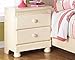 Ashley Furniture Signature Design - Cottage Retreat Nightstand - 2 Drawers - Casual Kids Room - Cream Cottage