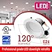 OSTWIN (4 Pack) 4 inch Dimmable LED Round Downlight, 10.5W (60W Replacement), Baffle Design, Retrofit Recessed Lighting, Can Light, LED Trim, 5000K (Daylight), 700lm, Damp Rated, UL & Energy Star