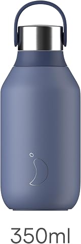 Chilly's Series 2 Water Bottle 350ml Whale Blue Stainless Steel BPA-Free view 2
