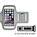 PORTHOLIC Water Resistant Sports Armband Plus Extention Strap -LIFETIME WARRANTY- With Key Holder,Cable Locker,Cards Holder For iPhone 6/6s/5/5c/5s,Galaxy S6/S5/S4 Up To 5.1 Inches(Grey+)