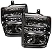 Spyder Auto PRO-YD-FS08-HL-SMC Ford F250/350/450 Super Duty Smoke Halo LED Projector Headlight with Replaceable LEDs