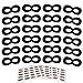 AIMIKE Black Superhero Masks, Kids Party Mask, 24Pcs with 100 Superhero Stickers