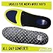 Insole for Work Boots. Extra Cushion Insole with Flexible Support and Adaptive Arch and Gel Insert. for Men and Women