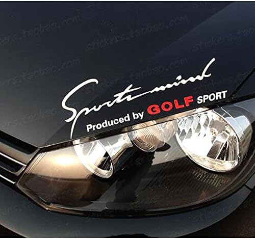 Theone0750 Car Decoration Sticker VW volkswagen Golf Sport reflective Stickers (GolF, White)