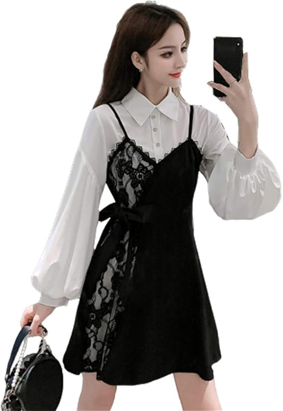 Amazon ディーハウ 春物 ワンピース キャミソール レディース きれいめ Aライン かわいい キャミソールワンピース 春夏 カジュアル デート フォマール 女性用 学生 シンプル 韓国風 ワンピース チュニック 通販