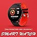 Heart Rate Monitor Watch - Round Touch Screen Smart Watch with Blood Pressure Monitor and Heart Rate Monitor for Womem and Men by Maxtop