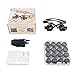Aomekie Magnifying Glasses with Light Headband Magnifier Loupe Glasses with LED Illuminated for Jeweler Repair Watch -8 Interchangeable Lens: 2.5X/4X/6X/8X/10X/15X/20X/25X