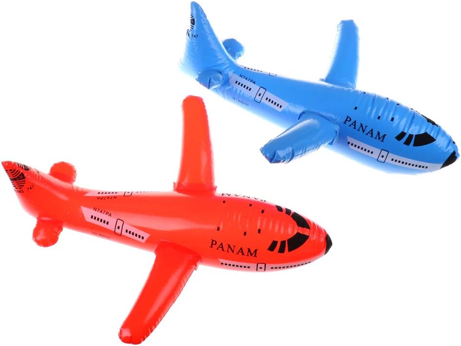 Onsinic 1Pc Red Plane Airliner Inflatable Toy Aircraft Cartoon PVC Plastic Balloons Planes Toys Ballon Kid Birthday Gift Classic Toys