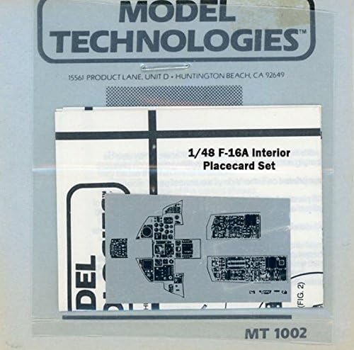 Model Technologies 1:48 F-16A Interior Placard Set PE Detail #MT1002