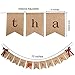 Thanksgiving Burlap Banner Glitter Leaf Bunting Happy Thankful Give Thanks Friendsgiving Party Home Decoration Supplies