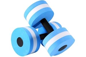 High-Density EVA-Foam Dumbbell,Aquatic Exercise Dumbells - Set of 2 - for Water Aerobics,Aqua Therapy, Pool Fitness, Water Ex