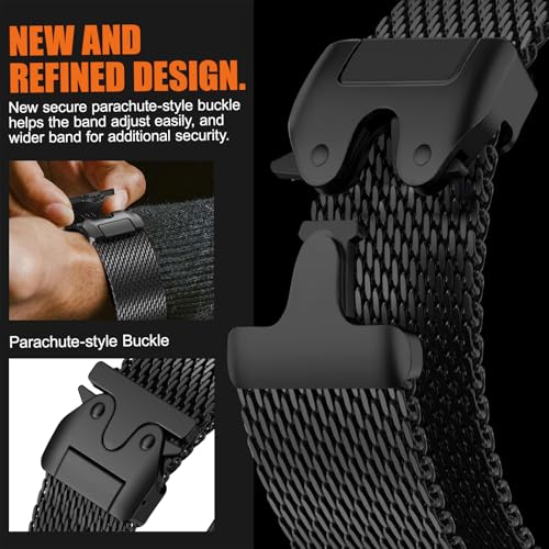 Titanium Strap for Garmin fenix 6x/6x Pro, Easy Fit 26mm Titanium Bracelet for Fenix 5x/5x Plus/7x/7x Pro/8/8 pro 51mm/3/3 HR/Tactix 7/Tactix 7 Pro/Epix Pro 51mm/Garmin Enduro 3/Descent MK1/2 /2i