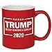 P&B Donald Trump, Make America Great Again Ceramic Coffee Mugs PB102 (11 oz., Red/Trump_2020)