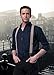 HOLA AMCS Men's Y Back Suspenders with Strong Clips&Leather Joint& Button End Strap& Heavy Duty (Black)