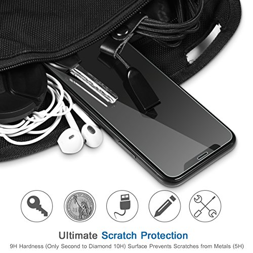 JACNITAD Compatible iPhone X Screen Protector,Tempered Glass Screen Protector Advanced Clarity Compatible Full Durable Screen Protector - Thumbnail 6