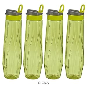 Steelo Siena Water Bottle, 1000ml, Set of 4, OliveGreen