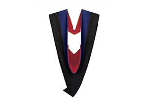 Cappe Diem Master Graduation Deluxe Hood (Nursing, Social Work, Theology, MBA, M.Ed, M.Sc.) Apricot Salmon Peacock