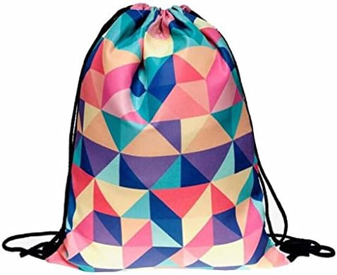 Ammazona Fashion Unisex Emoji Backpacks 3D Printing Drawstring Backpack (Multicolor)