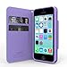 Cellto iPhone 5C Case, Slim PU Leather Wallet Flip Protective Cover with Card Slot and Magnetic Clasp Kickstand for Apple iPhone 5C Mint
