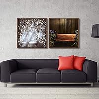 Framed Canvas Wall Art Dreamscape Canvas Prints Home Artwork Decoration for Living Room,Bedroom - 16