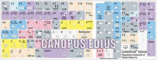 NEW CANOPUS EDIUS KEYBOARD STICKER FOR DESKTOP, LAPTOP AND NOTEBOOK