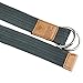 Samtree Canvas D Ring Belts,Adjustable Solid Color Military Style Web Belt Buckle(46