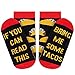 Moyel Taco Food Socks For Women, If You Can Read This Socks, Taco Gifts