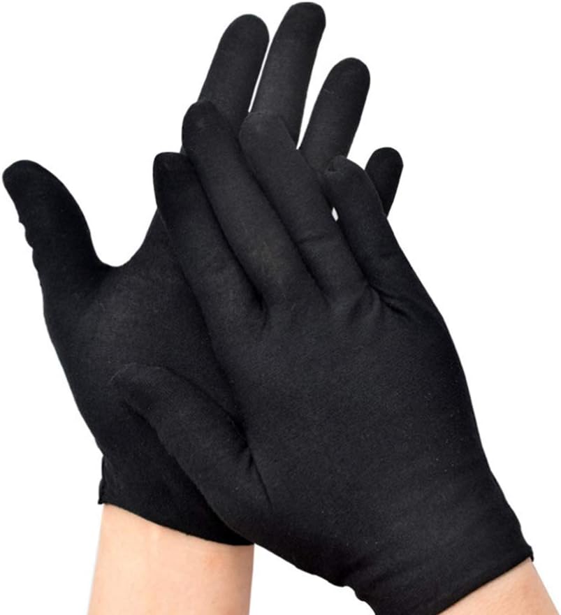 HEALLILY 12 works Working Gloves Cotton Gloves Reusable Cleaning Gloves Adults Protective Gloves Labor Supply for Industrial Labor Gardening Black L - Image 5