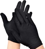 EXCEART 12 Pairs Black Cotton Work Gloves Multipurpose Size L Thin view 4