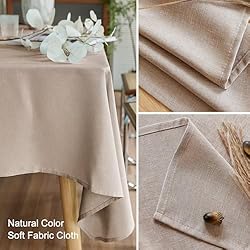 AUSSPVOCT Textured Tablecloth Round 60 Inch