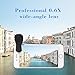 Professional HD Camera Lens Kit- Yarrashop Universal Clip-On Cell Phone Lens Kit for iPhone Samsung & Most Smartphones (2 in 1 black)