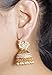 MUCH-MORE Bollywood Ethnic Fashion Gold Tone Faux Pearl Polki Bali Jhumki Earring Indian Traditional Jewelry For Women (6360) B
