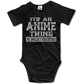 It's an Anime Thing Short Sleeves Baby Bodysuits Outfits Infant Clothes Romper Black