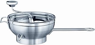 RÖSLE Passetout mit Gegengriff, Passiermühle zum Passieren von Lebensmitteln, Edelstahl 18/10, Spülmaschinengeeignet