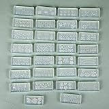 Jocestyle 30 Pcs/Set 3D Silicone Nail Art Molds Mix Design DIY Nail Art Decortive Acrylic Mold for Nail Art (A)
