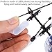 Wekity Flying Ball Toys, RC Toy Helicopter Gifts for Kids Built-in-Shinning LED Disco Light Rechargeable Light Up Ball Drone Infrared Induction RC Drone Helicopter Ball