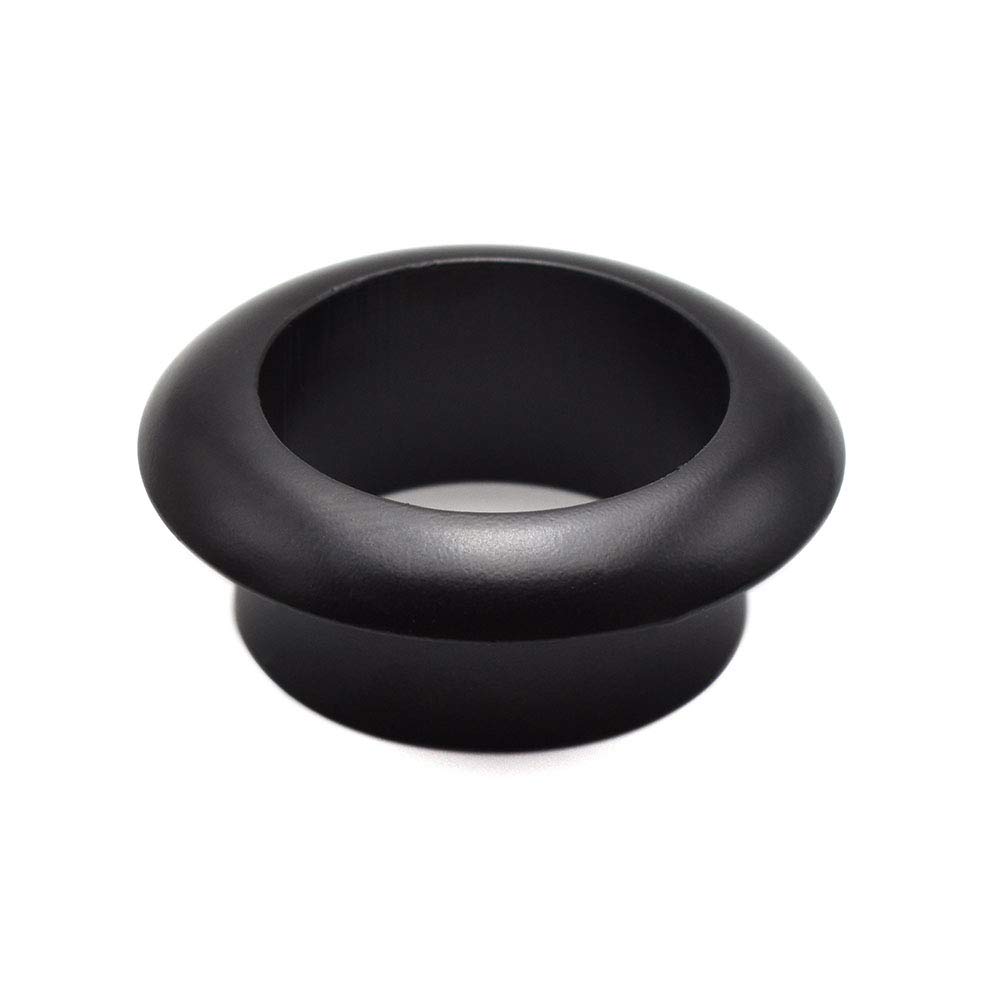 1 Inch(25mm) Zinc Alloy Desk Hole Cover Grommets Black Wire Cord Cable Organizer for Computer Desk Cabinet
