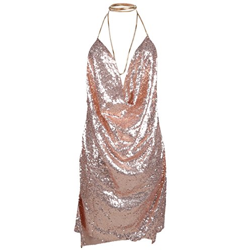 sequin chain dress