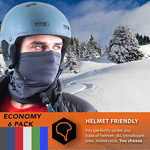 French Fitness Revolution Fleece Neck Warmer [Solids] / Reversible Neck Gaiter Tube, Ear Warmer Headband, Mask & Beanie. Ultimate Thermal Retention, Versatility & Style. Performance Comfort Fleece - Thumbnail 3