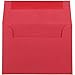 JAM Paper 4bar A1 - 3 5/8 x 5 1/8 - Brite Hue Christmas Red - 50/pack