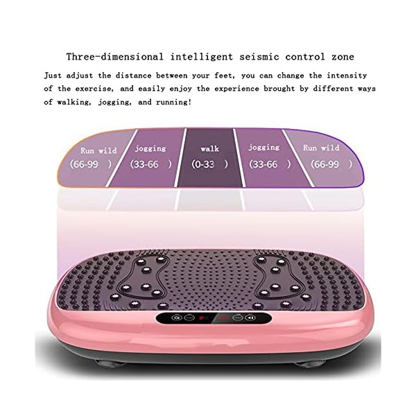 Vibration-Plate-Vibration-Exercise-Machine-3-Programs-99-Levels-Remote-Control-Vibration-Fitness-Trainer-For-Weight-Loss-Body-Toning-400lb-Max-LoadColorBlue-Vibration-Exercise-Machine Vibration Plate, Vibration Exercise Machine 3 Programs + 99 Levels, Remote Control, Vibration Fitness Trainer For Weight Loss & Body Toning, 400lb Max Load.(Color:Blue Vibration Exercise Machine)