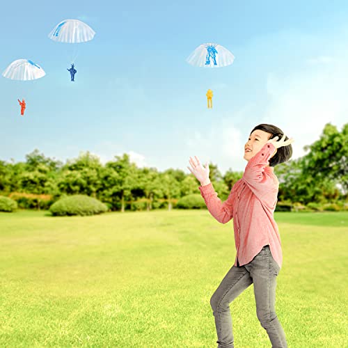 ArtCreativity Mini Paratroopers with Parachutes, Bulk Pack of 36, Vinyl